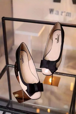 CHANEL Shallow mouth flat shoes Women--103